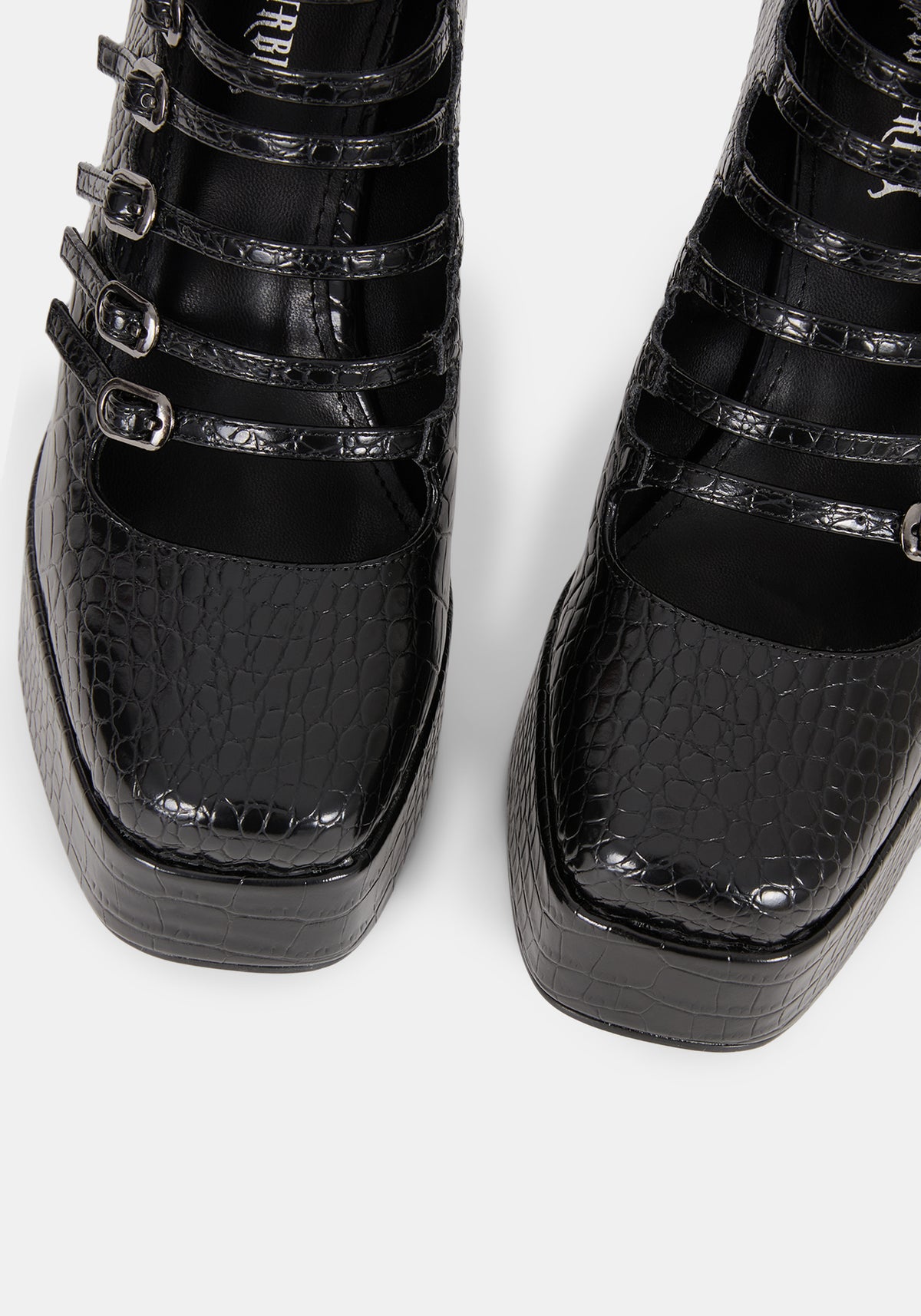 Scythera Multi Buckle Platform Heels UK 6