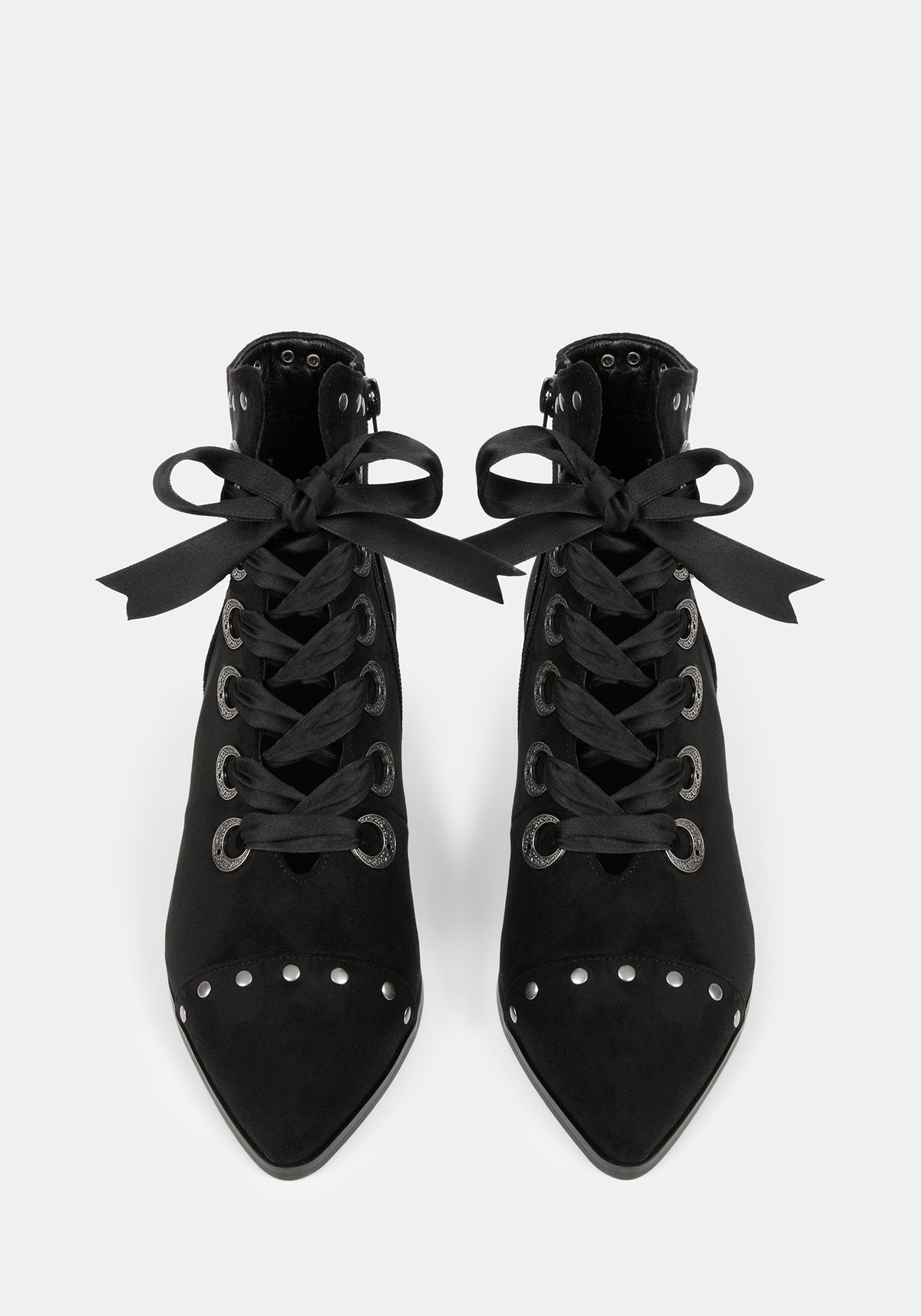 Morvella Pointed Studded Boots UK 6