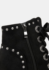 Morvella Pointed Studded Boots UK 6