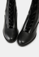 Lileena Heeled Lace Up Boots UK 6