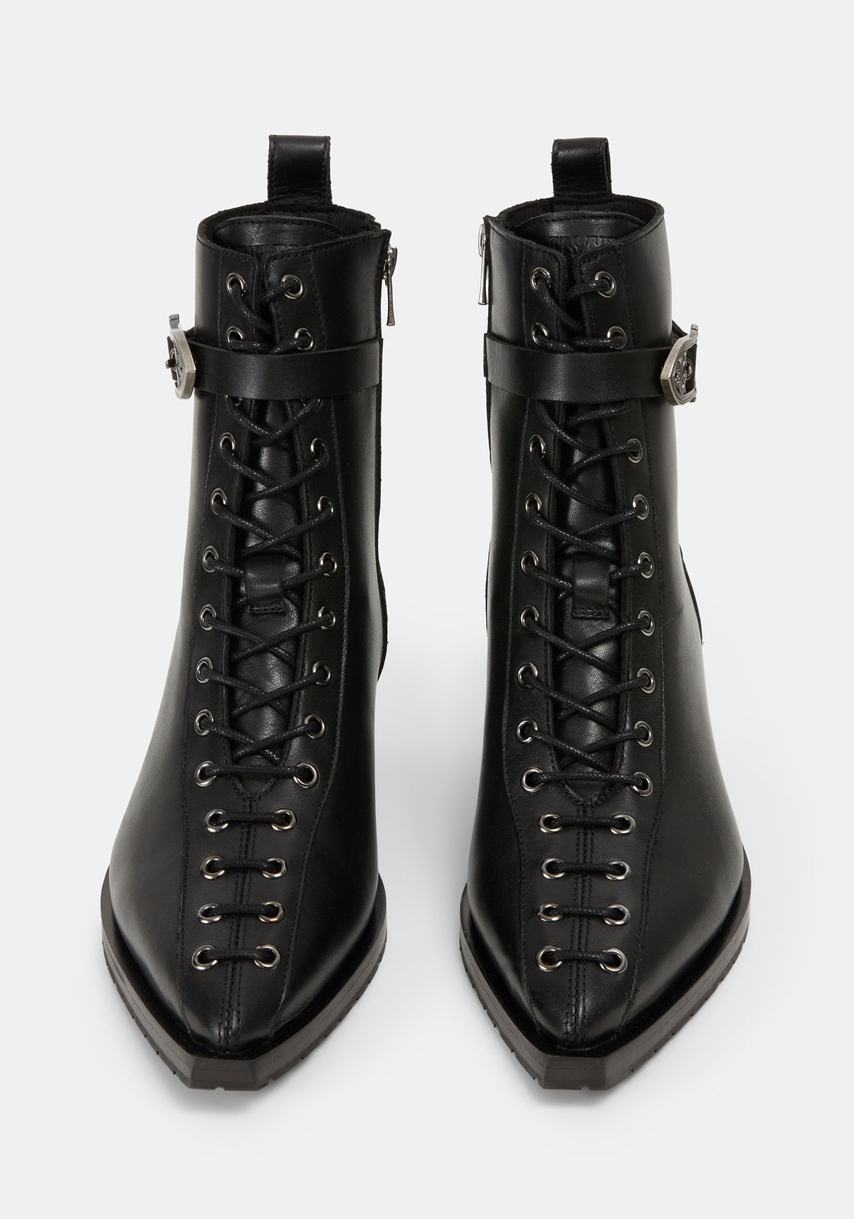 Spinelle Leather Cathedral Buckle Boot UK6