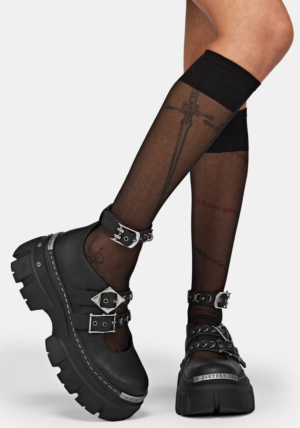 Bridget Platform Mary Jane Shoes UK 6