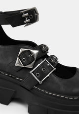 Bridget Platform Mary Jane Shoes UK 6