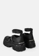 Bridget Platform Mary Jane Shoes UK 6