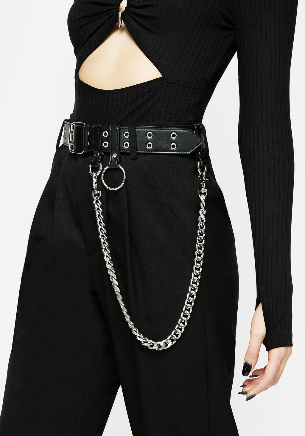 Disturbia | Fury Double Eyelet Chain Belt | Belts Disturbia | Fury Double Eyelet Chain Belt | Belts