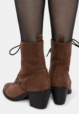 Lilith Suedette Embroidered Boots