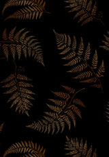 Ruin Fern Printed Distressed Denim Jacket