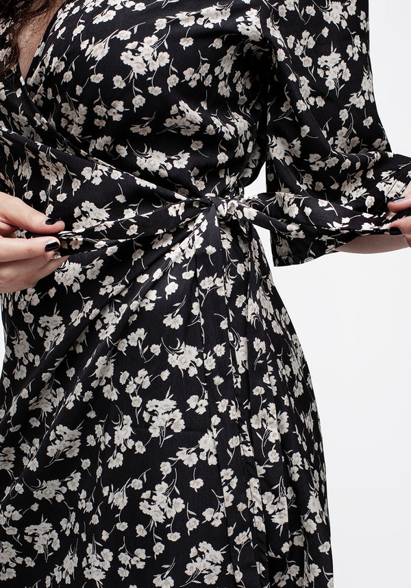 Demeter Print Kimono Mini Dress