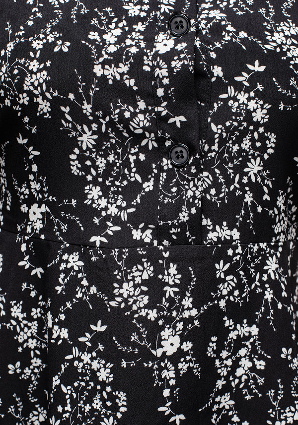 Naomi Floral Mini Shirt Dress