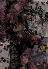 Iskra Mystic Floral Chiffon Wrap Mini Dress