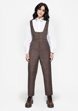 Lamya Check Tailored Straight Leg Suspender Trouser