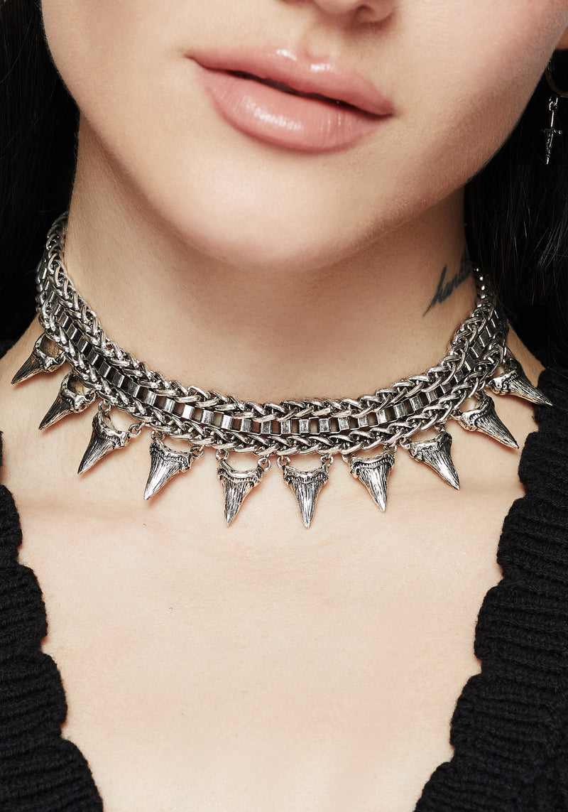 Shark Tooth Choker – Disturbia - Main Image