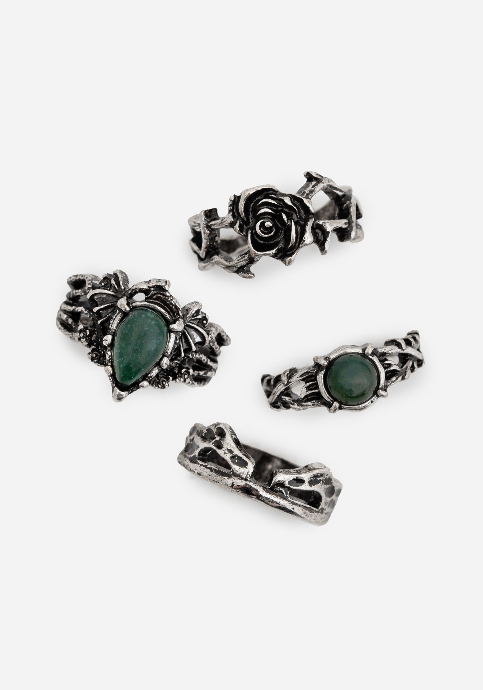 Petra Dragon Ring Set