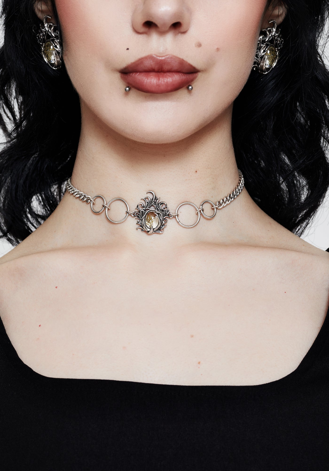 momo★flower　8UEDE SPARKLE CHOKER Marte Trapped Flower Choker – Disturbia