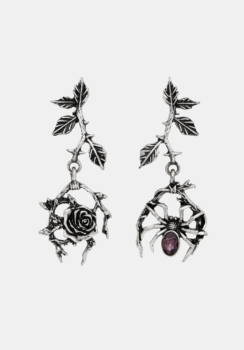 Rosethorn Widow Drop Earrings