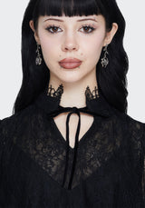 Rosethorn Widow Drop Earrings