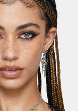 Vanthrax Chainmail Sword Drop Earrings