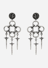 Vanthrax Chainmail Sword Drop Earrings