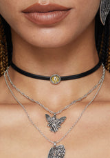 Sylvaine Fairy Trapped Flower Layered Necklace