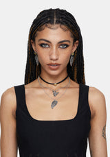 Sylvaine Fairy Wing Trapped Flower Earrings