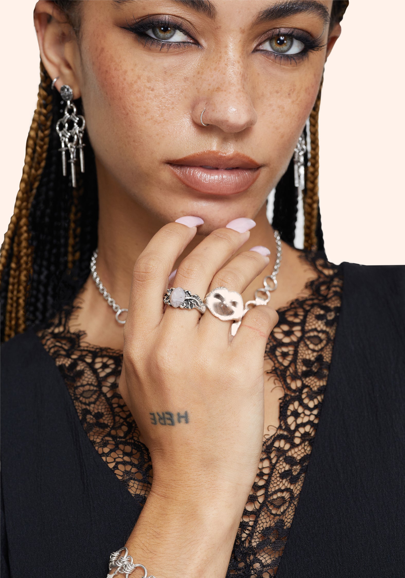 Shadowclaw Chunky Ring Set