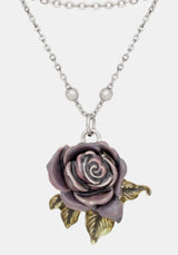 Rosea Rose Charm Necklace