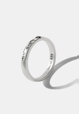 Till Death Sterling Silver Band - 4.5mm