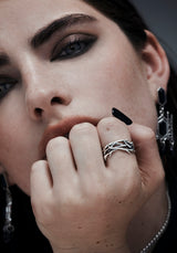 Rosethorn Sterling Silver Band - 9mm