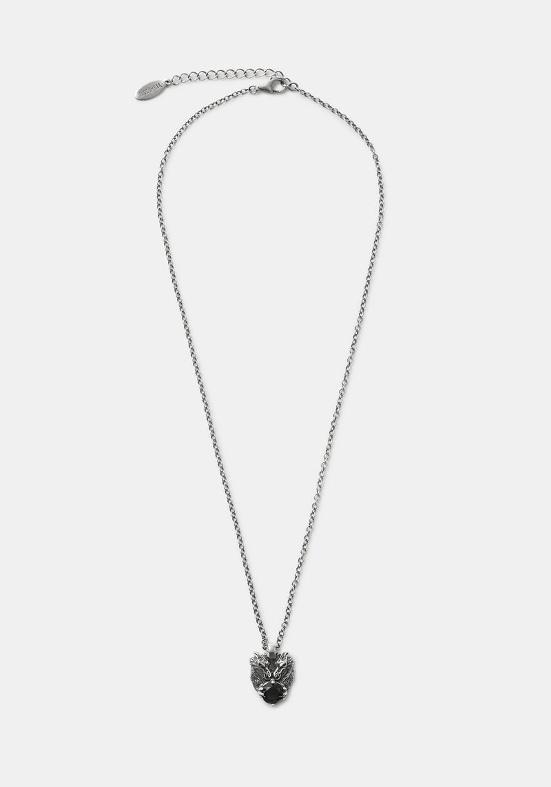 Querida Sterling Silver Dragon Pendant