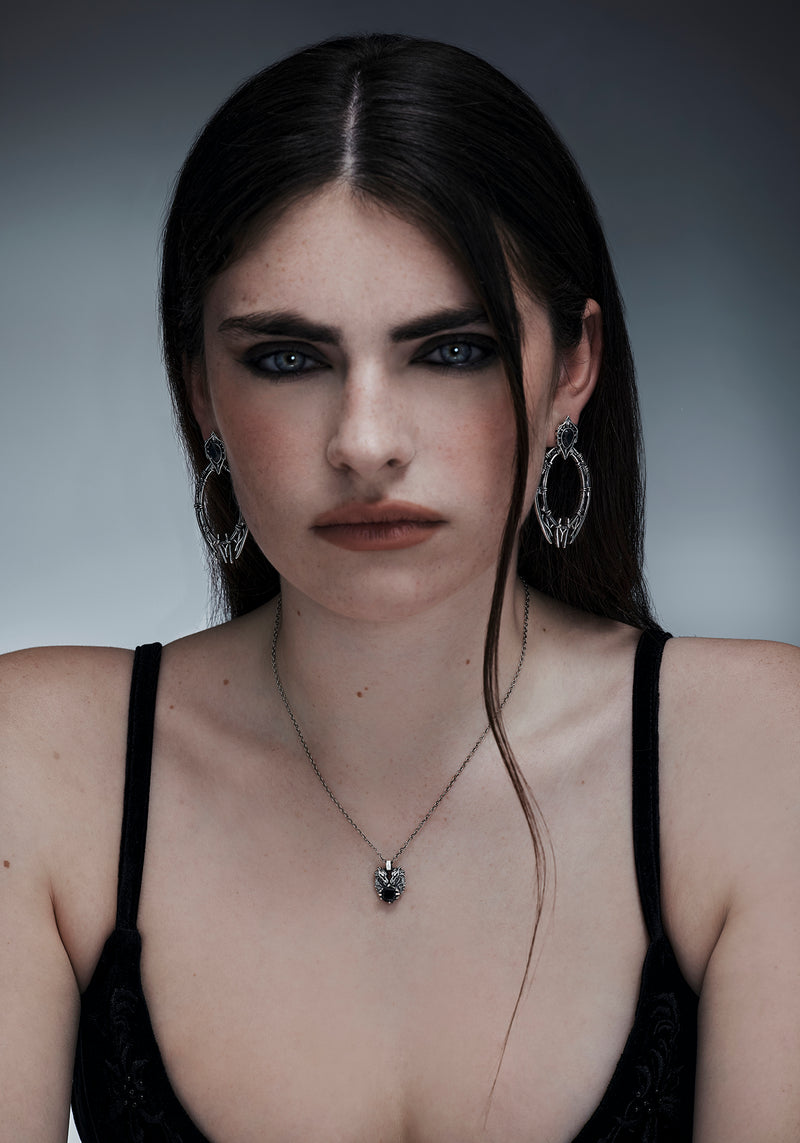 Querida Sterling Silver Dragon Pendant