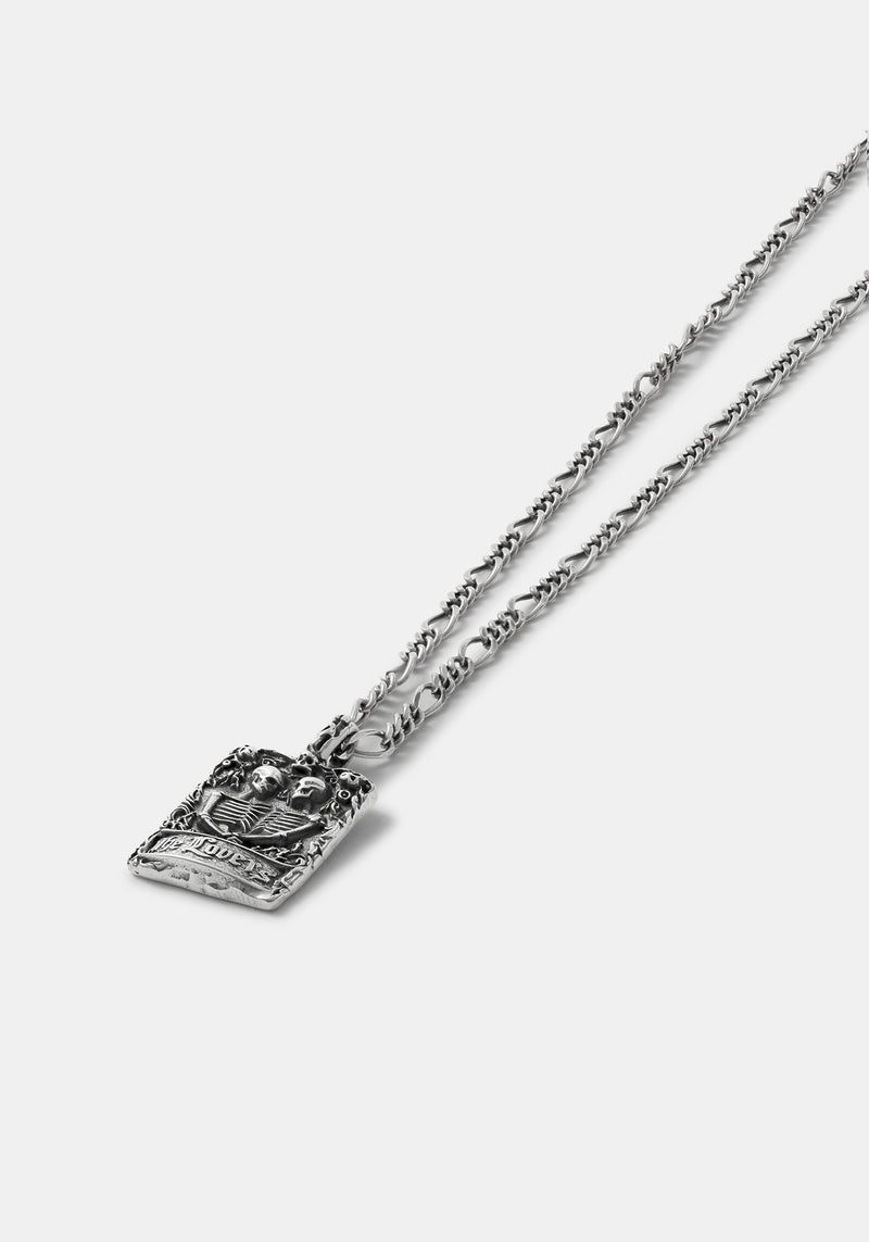 Amorata Lovers Sterling Silver Necklace