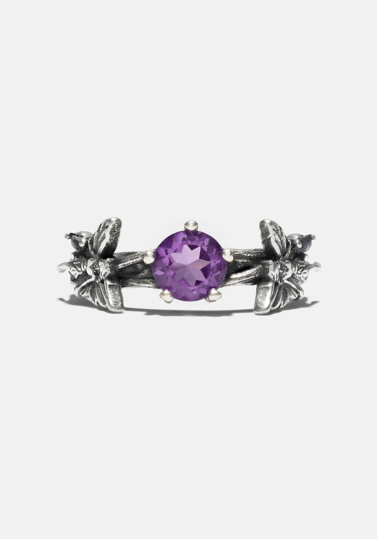 Maypole Sterling Silver Amethyst Fairy Ring