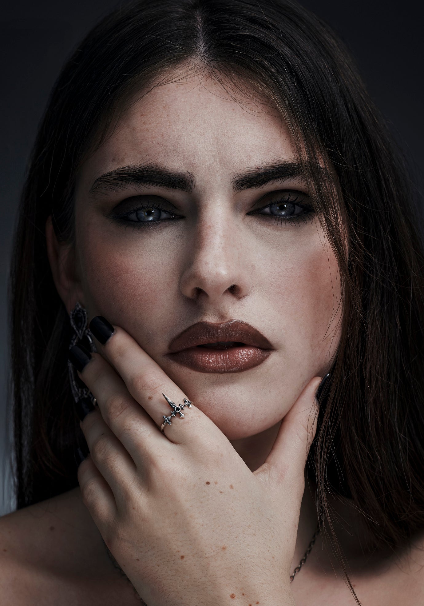 Sica Sterling Silver Black Spinel Ring