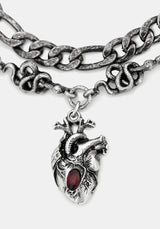 Corium and Anatomical Chain Heart Bracelet