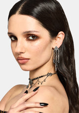Gorthe Dagger Chain Drop Earrings