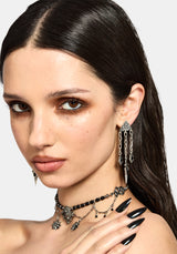 Gorthe Dagger Chain Drop Earrings