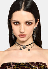 Gorthe Dagger Chain Drop Earrings