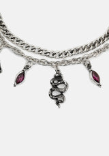 Gorthe Layered Snake Eye Bracelet