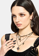 Gorthe Mixed Plate Charm Necklace
