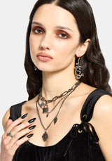 Gorthe Mixed Plate Charm Necklace