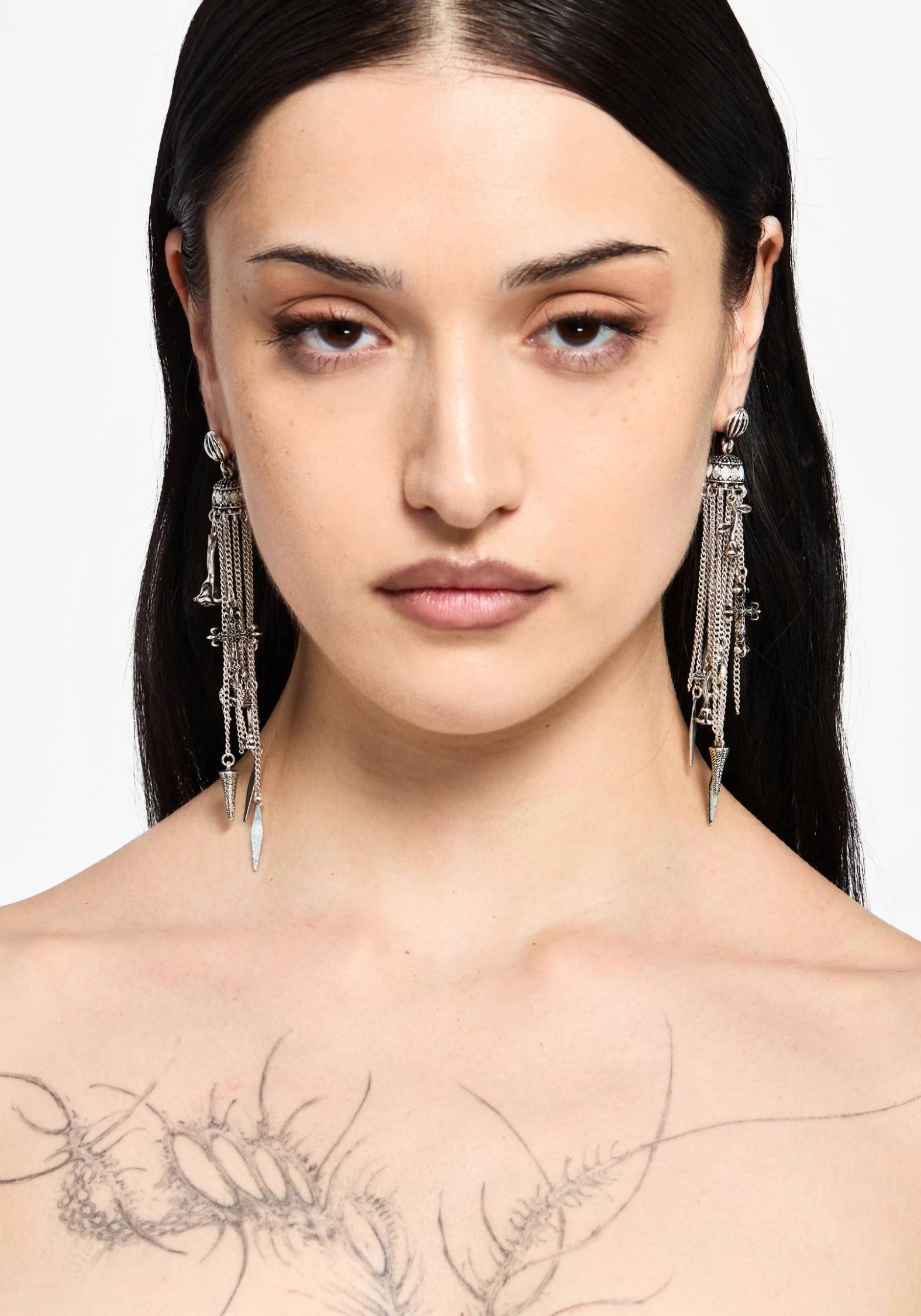 Flaren Charm Drop Earrings