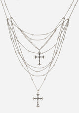 Chryx Layered Cross Necklace
