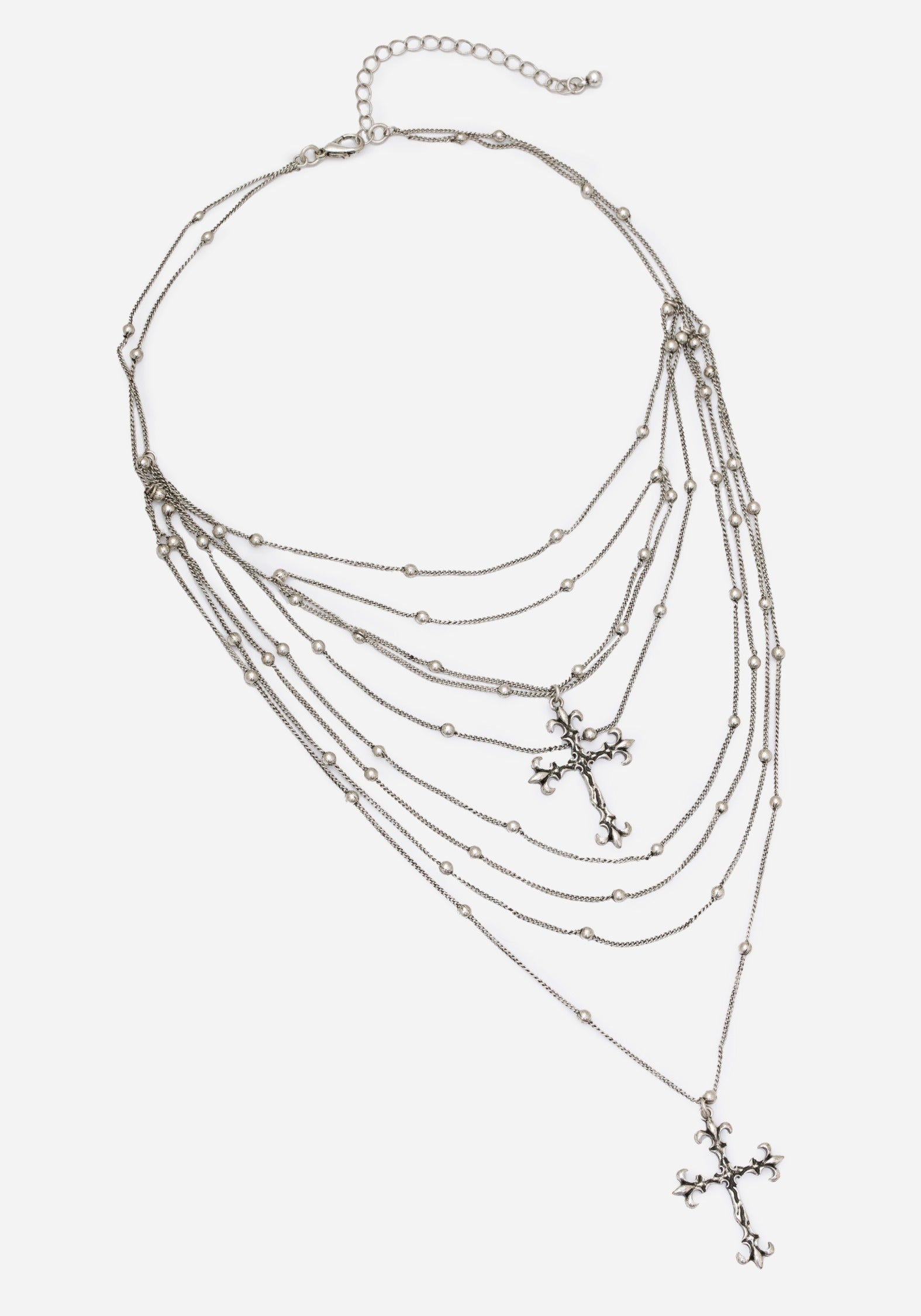 Chryx Layered Cross Necklace
