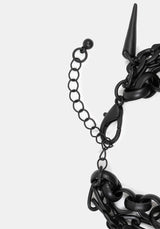 Chorx Layered Jet Chain Bracelet