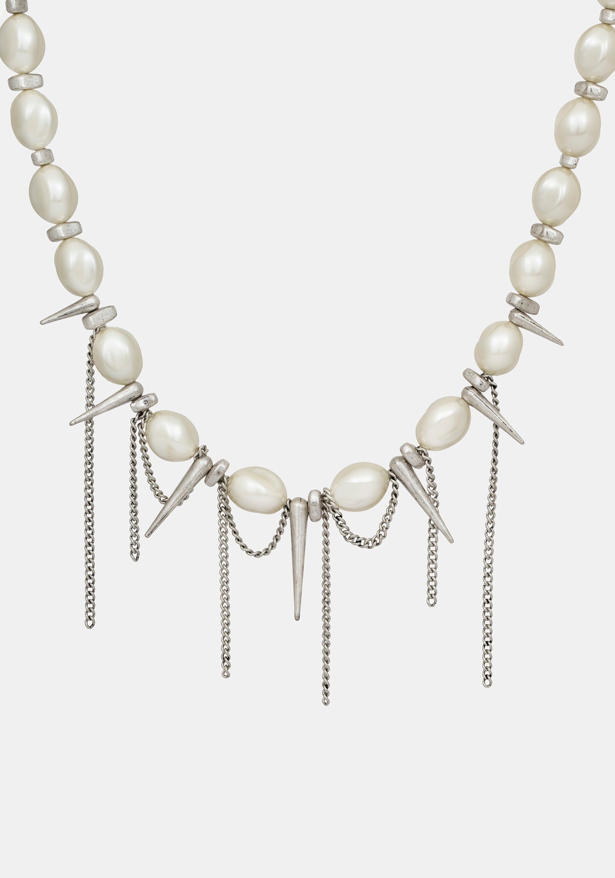 Flittex Spike Faux Pearl Choker