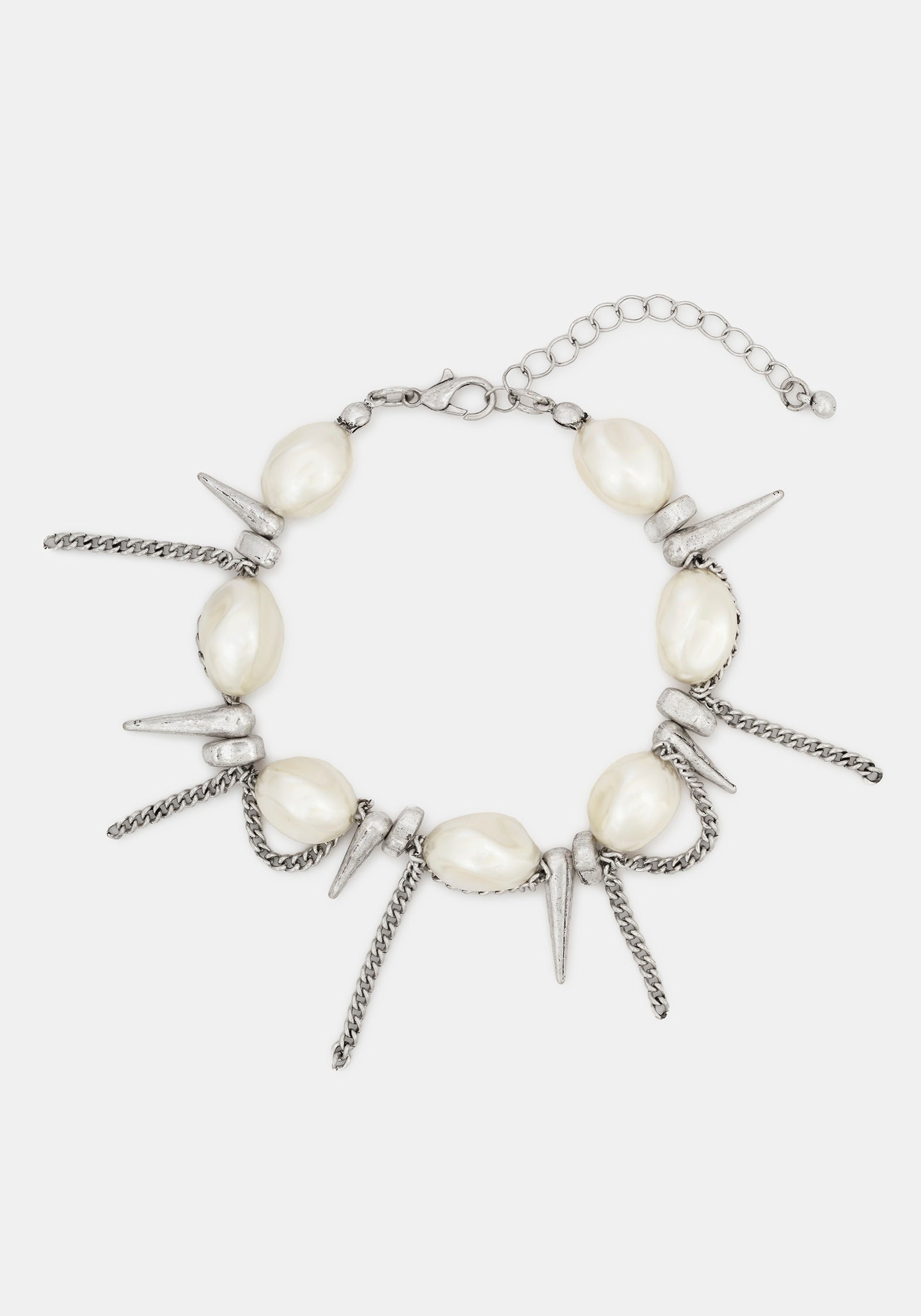 Flittex Spike Faux Pearl Bracelet