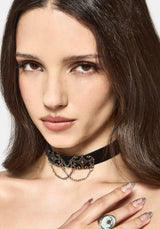 Velma Ribbon Chain Choker