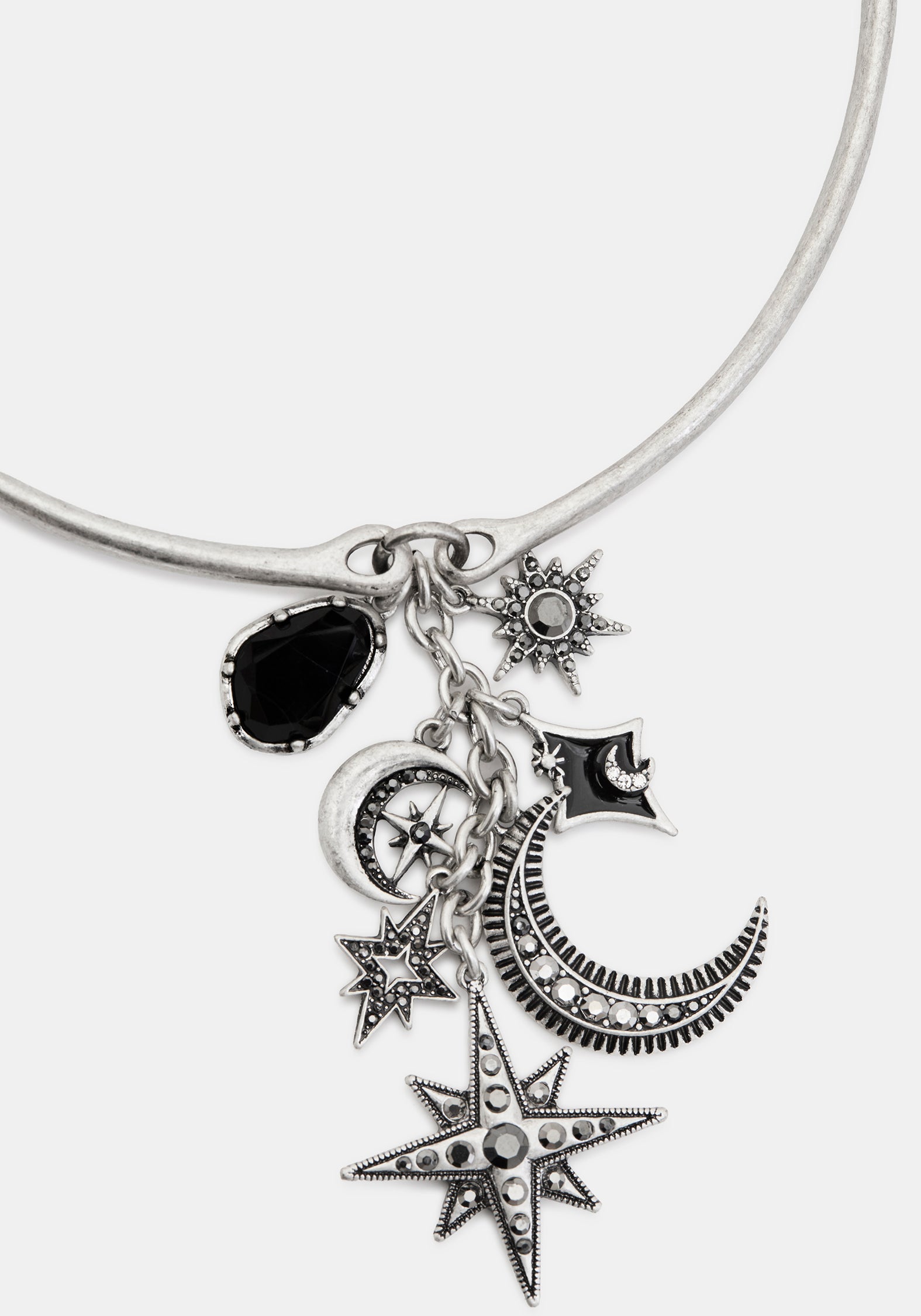 Flamini Celestial Cluster Torque Necklace