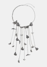 Delissa Butterfly Drop Necklace