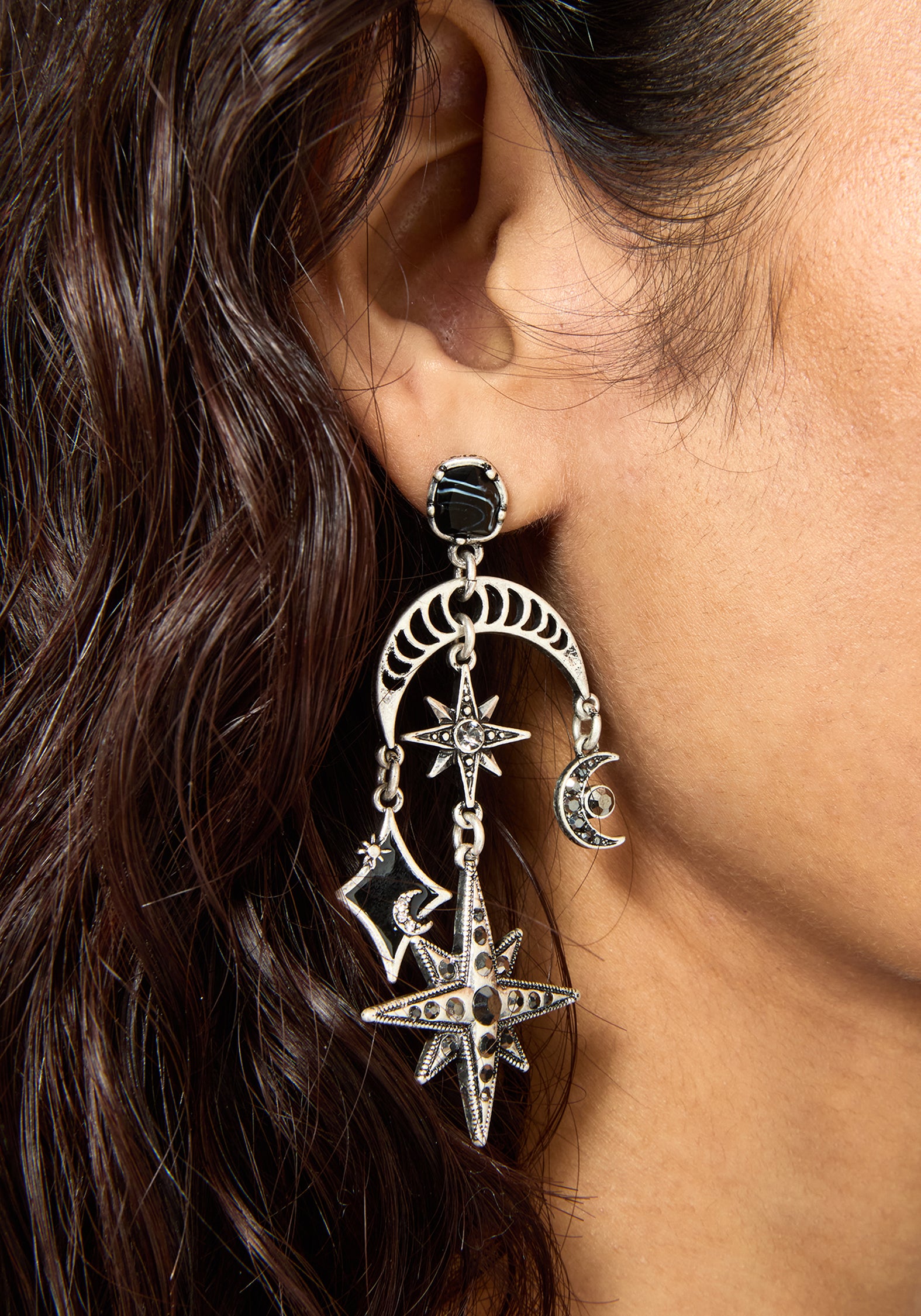 Flamini Celestial Drop Earrings